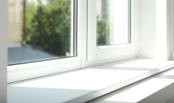 Kusen Jendela dengan Aksen Kusam